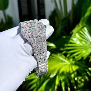 Đồng Hồ Audemars Piguet Royal Oak Chế Tác Full Đá Moissanite 41mm (1)