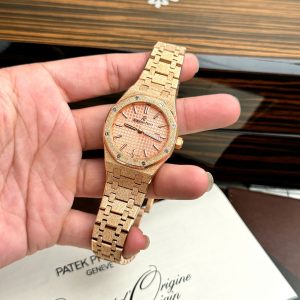 Đồng Hồ Audemars Piguet Royal Oak Nữ Dây Kim Loại Frosted Máy Pin 34mm (6)