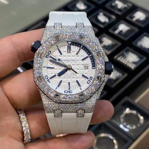 Đồng Hồ Audemars Piguet Royal Oak Offshore Đính Moissanite 15720ST 42mm (1)