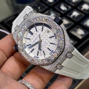 Đồng Hồ Audemars Piguet Royal Oak Offshore Đính Moissanite 15720ST 42mm (1)