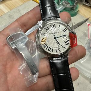 Đồng Hồ Cartier Ballon Bleu Nam Dây Da Xưởng AF Máy Cơ 42mm (1)