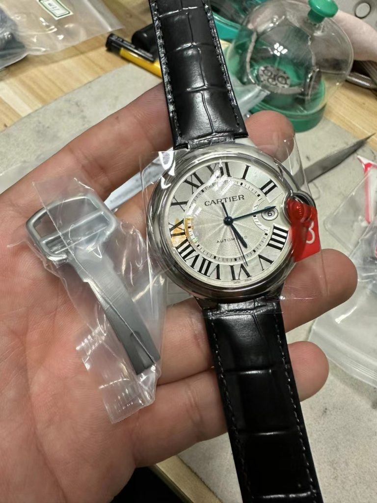Đồng Hồ Cartier Ballon Bleu Nam Dây Da Xưởng AF Máy Cơ 42mm (1)