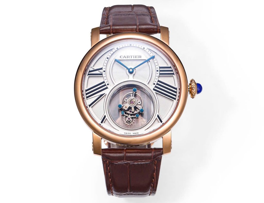 Đồng Hồ Cartier Rotonde Repeating Flying Tourbillon Rep 11 45mm (1)