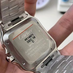 Đồng Hồ Cartier Santos De Cartier Mặt Trắng Rep 11 Xưởng BV Nam (2)