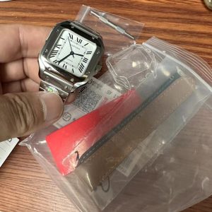 Đồng Hồ Cartier Santos Replica 11 Nữ Mặt Trắng Xưởng BV 35mm