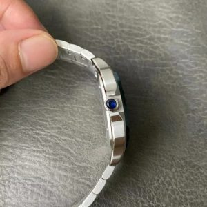 Đồng Hồ Cartier Santos WSSA0048 Replica Mặt Xanh Xưởng GF (7)