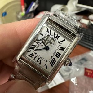 Đồng Hồ Cartier Tank Must Nam Dây Kim Loại Máy Pin 31x41mm (2)