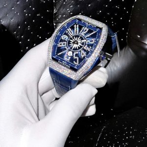 Đồng Hồ Franck Muller V45 Đính Đá Moissanite Hong Kong ABF 45mm (1)