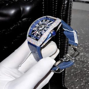 Đồng Hồ Franck Muller V45 Đính Đá Moissanite Hong Kong ABF 45mm (1)