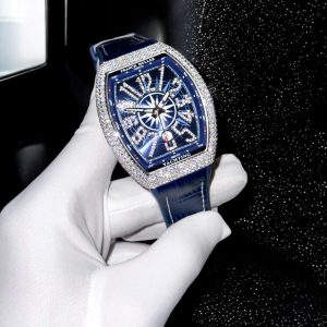 Đồng Hồ Franck Muller V45 Đính Đá Moissanite Hong Kong ABF 45mm (1)