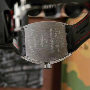 Đồng Hồ Franck Muller V45 Dragon Mặt Đỏ Đính Đá Baguette Xưởng ABF 45mm (1)