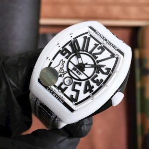 Đồng Hồ Franck Muller Vanguard Yachting V45 Vỏ Gốm Trắng Xưởng ABF 45mm (1)