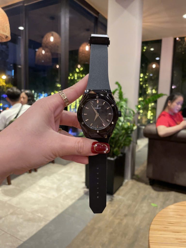 Đồng Hồ Hublot Automatic Nam Fake Máy Nhật Màu Đen 44mm (7)