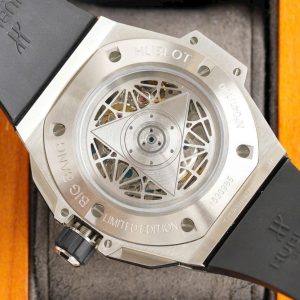 Đồng Hồ Hublot Big Bang Sang Bleu 2 Màu Trắng Fake 11 45mm (4)