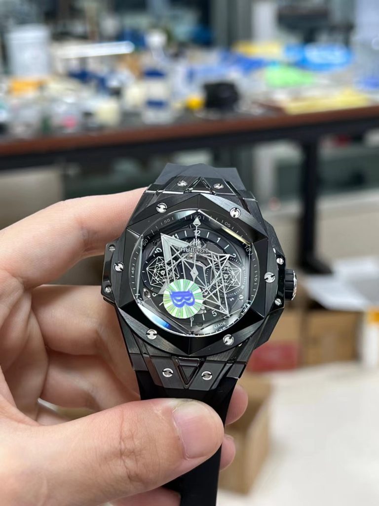Đồng Hồ Hublot Big Bang Sang Bleu II Gốm Đen Replica BBF 45mm (1)