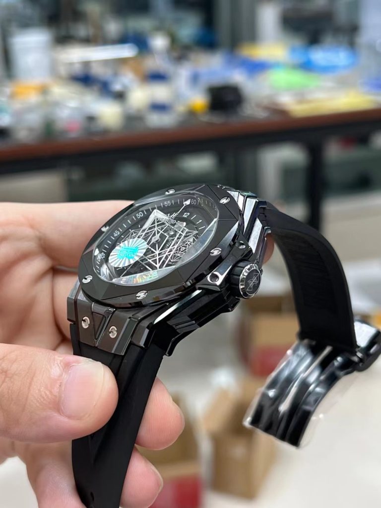 Đồng Hồ Hublot Big Bang Sang Bleu II Gốm Đen Replica BBF 45mm (1)