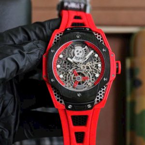 Đồng Hồ Hublot Big Bang Tourbillon Fake Cao Cấp Màu Đỏ 45mm (1)