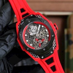 Đồng Hồ Hublot Big Bang Tourbillon Fake Cao Cấp Màu Đỏ 45mm (1)