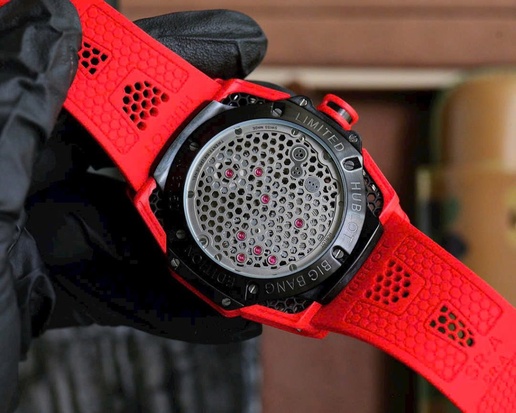 Đồng Hồ Hublot Big Bang Tourbillon Fake Cao Cấp Màu Đỏ 45mm (1)