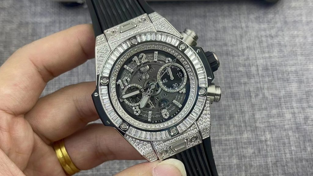 Đồng Hồ Hublot Big Bang Unico Nam Đính Đá Replica 11 45mm (5)