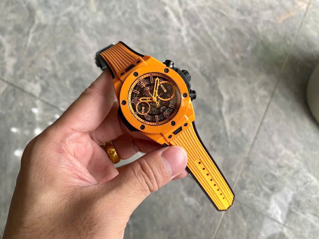 Đồng Hồ Hublot Chế Tác Vỏ Gốm Big Bang Unico Orange Xưởng BBF 42mm (1)