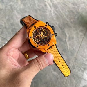 Đồng Hồ Hublot Chế Tác Vỏ Gốm Big Bang Unico Orange Xưởng BBF 42mm (1)