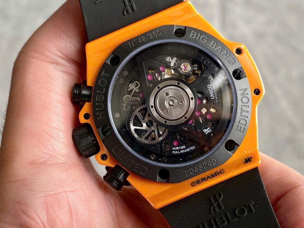 Đồng Hồ Hublot Chế Tác Vỏ Gốm Big Bang Unico Orange Xưởng BBF 42mm (1)