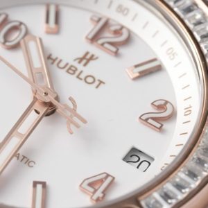 Đồng Hồ Hublot Đính Đá Big Bang One Click King Gold Replica 39mm (9)