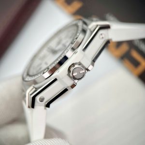 Đồng Hồ Hublot Đính Đá Dây Cao Su Màu Trắng Máy Thụy Sỹ 39mm (1)