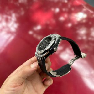 Đồng Hồ Hublot Fake 11 Big Bang Sang Bleu Đính Full Đá Nam 44mm (4)