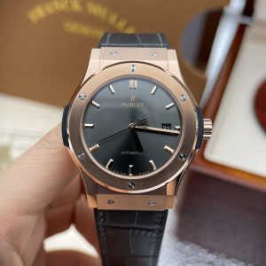 Đồng Hồ Hublot Fake 11 Classic Fusion King Gold Màu Xám Xưởng JJF 42mm (1)