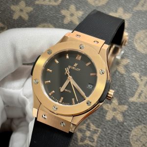 Đồng Hồ Hublot Fake Máy Nhật Classic Fusion King Gold Giá Rẻ 38-42mm (1)