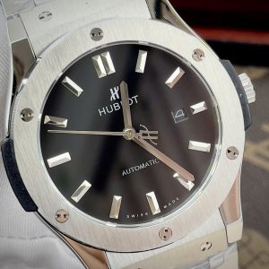 Đồng Hồ Hublot Nam Dây Kim Loại Fake Máy Cơ Nhật 42mm (1)