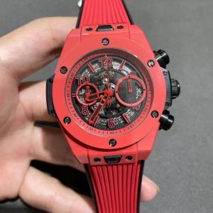 Đồng Hồ Hublot Nam Rep 11 Big Bang Unico Gốm Đỏ Nhà Máy BBF 42mm (1)