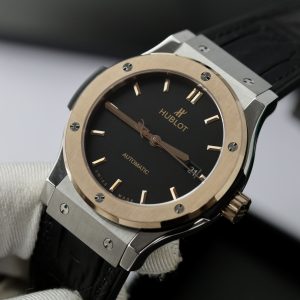 Đồng Hồ Hublot Nam Rep 11 Classic Fusion Demi King Gold Màu Đen 42mm (1)