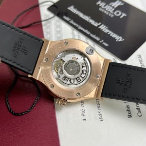 Đồng Hồ Hublot Nam Rep 11 Classic Fusion King Gold Màu Xanh Lá JJF 42mm (1)