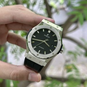 Đồng Hồ Hublot Nam Rep 1:1 Classic Fusion Màu Đen Xưởng JJF 42mm
