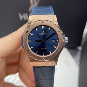 Đồng Hồ Hublot Rep 11 Classic Fusion King Gold Màu Xanh Than JJF 42mm (6)