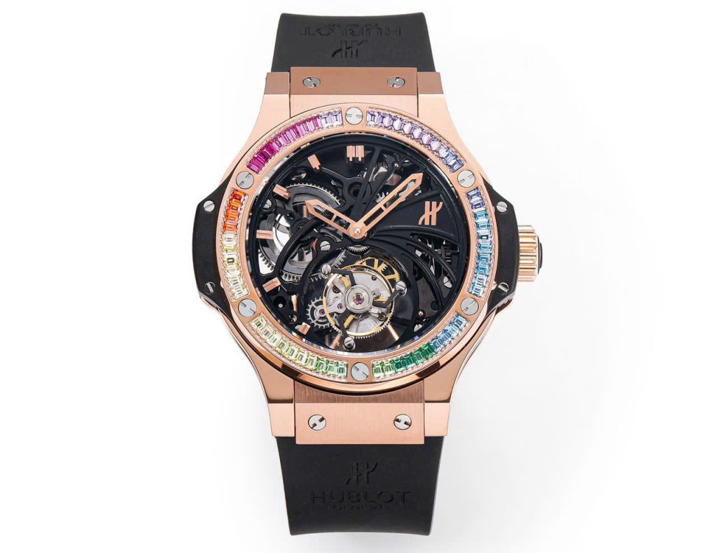 Đồng Hồ Hublot Tourbillon Rainbow Chế Tác Cao Cấp Nhất 44mm (1)