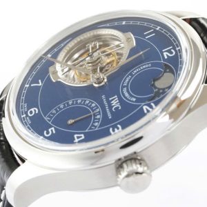 Đồng Hồ IWC Portugieser Mặt Xanh Dương Constant-Force Edition 150 Years 46mm (7)