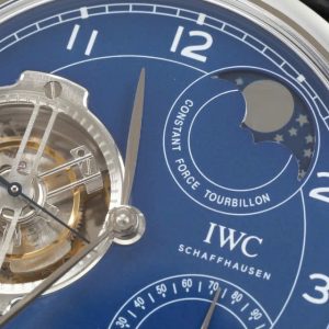 Đồng Hồ IWC Portugieser Mặt Xanh Dương Constant-Force Edition 150 Years 46mm (7)