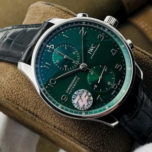 Đồng Hồ IWC Rep 1:1 Portugiese Chronograph Mặt Xanh Lá 41mm