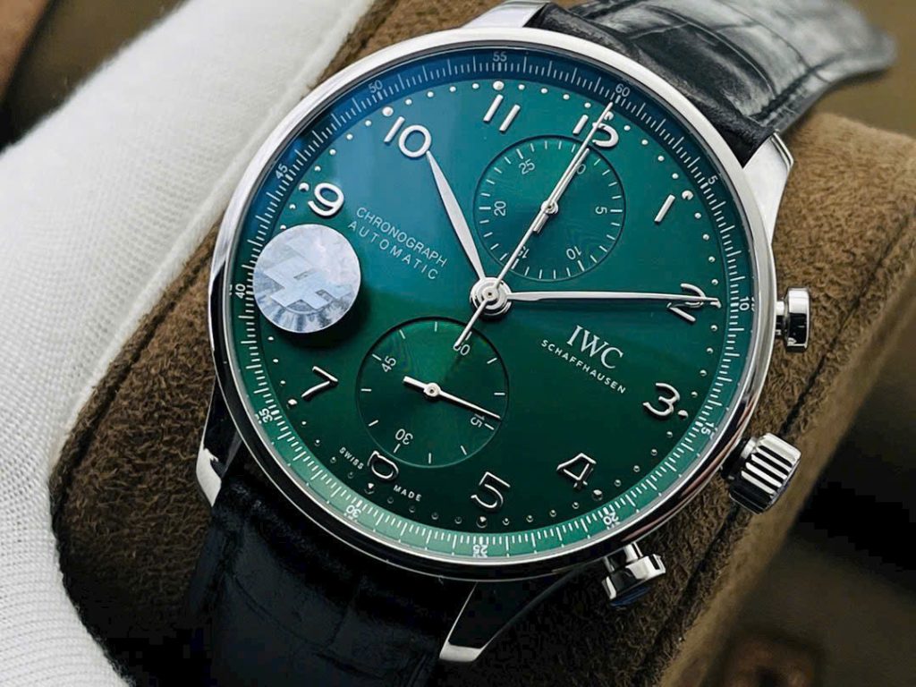 Đồng Hồ IWC Rep 1:1 Portugiese Chronograph Mặt Xanh Lá 41mm 