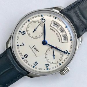 Đồng Hồ IWC Schaffhausen Anual Calendar Rep 11 Mặt TRắng 44mm (1)
