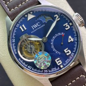 Đồng Hồ IWC Schaffhausen Tourbillon Moonphase Mặt Xanh 44mm (1)