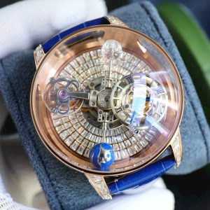 Đồng Hồ Jacob & Co Astronomia Nam Dây Da Màu Xanh Dương Fake 11 45mm (1)