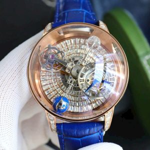 Đồng Hồ Jacob & Co Astronomia Nam Dây Da Màu Xanh Dương Fake 11 45mm (1)