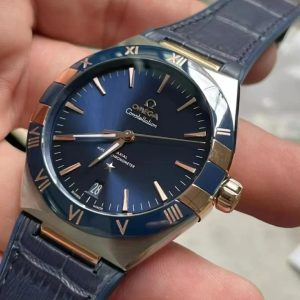 Đồng Hồ Omega Constellation Co-Xial Master Chronometer Màu Xanh Xưởng VS 41mm (1)