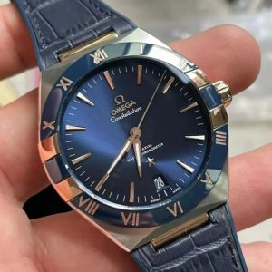 Đồng Hồ Omega Constellation Co-Xial Master Chronometer Màu Xanh Xưởng VS 41mm (1)