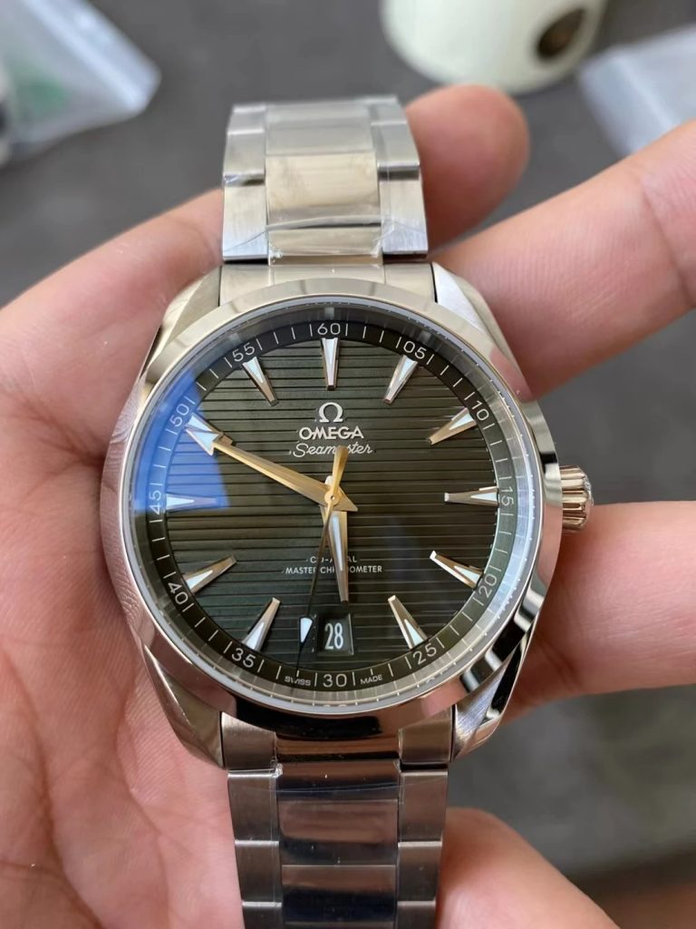 Đồng Hồ Omega Fake 11 Seamaster Aqua Terra Mặt Xanh Xưởng VS 41mm (4)